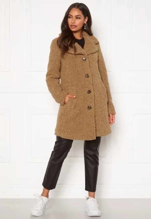 Happy Holly Nicole teddy coat Beige 36/38