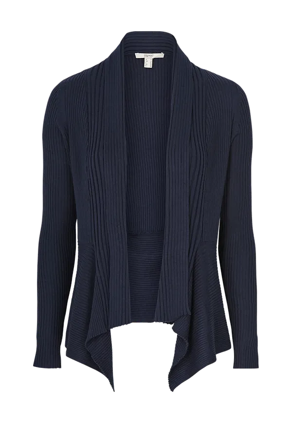 Esprit - Cardigan Noos Rib - Blå
