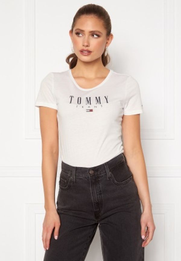 TOMMY JEANS Essential Skinny Logo Tee YBR White XL