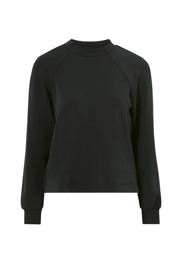 Selected FEMME - Sweatshirt slfTenny LS High Neck Sweat - Svart