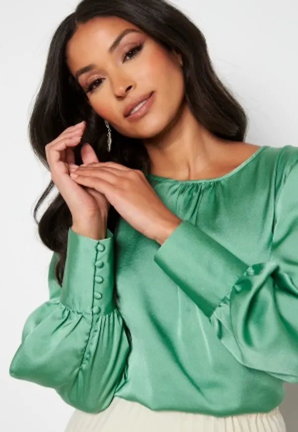 ONLY Carli LS O-neck Blouse Creme De Menthe XS
