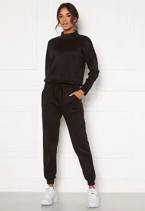 AX Paris Soft Jumper Jogger Lounge Set Black M/L