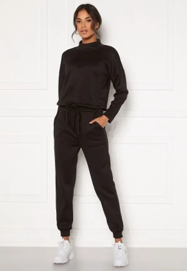 AX Paris Soft Jumper Jogger Lounge Set Black M/L