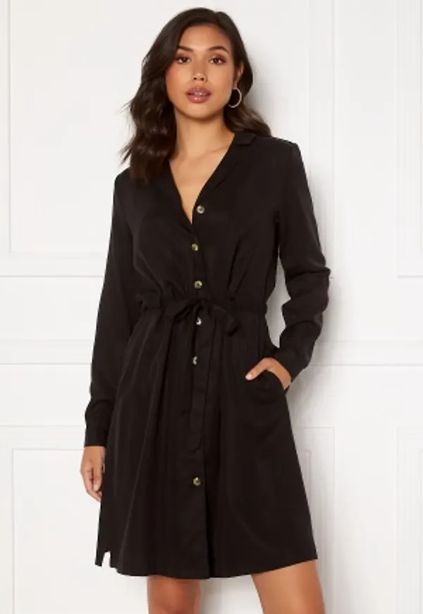 Object Collectors Item Tilda L/S Button Dress Black 34