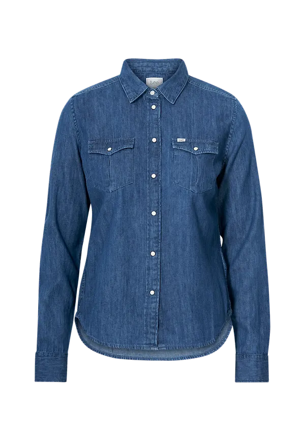 Lee - Jeansskjorta Regular Western Shirt - Blå