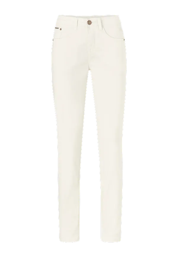 Cream - Byxor LotteCR Plain Twill Coco Fit - Vit