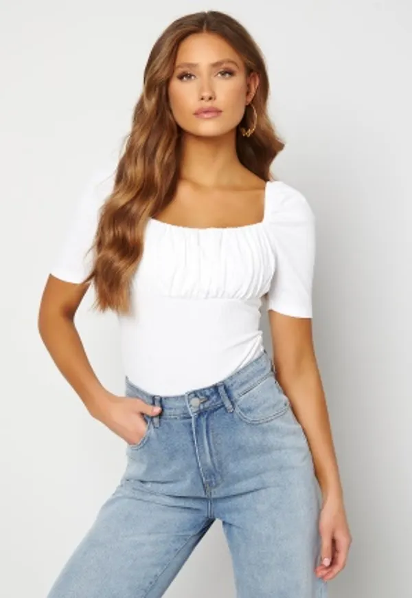 BUBBLEROOM Neija short sleeve top White L