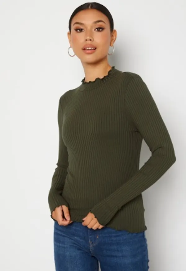 JDY Fransiska L/S Rib Top Deep Depths XS