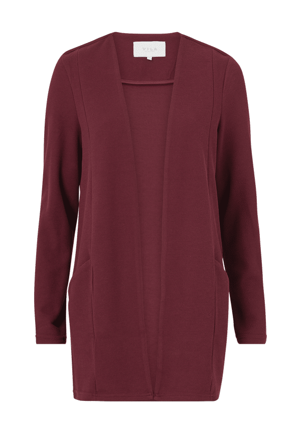 Vila - Cardigan viSavia L/S Coatigan - Röd