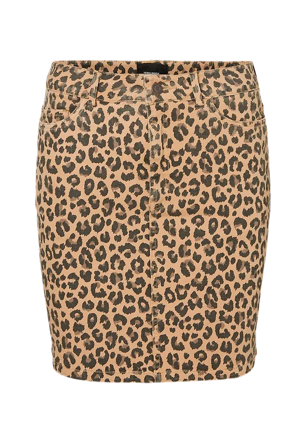 Vero Moda - Kjol vmLeonora MR Short Skirt - Brun
