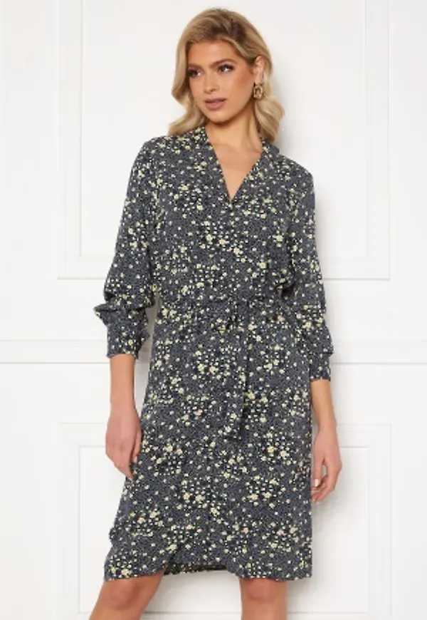 Object Collectors Item Fiona L/S Short Dress Sky Captain 36