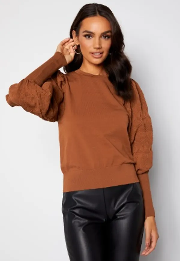 ONLY Melita L/S O-Neck Pullover Argan Oil XS