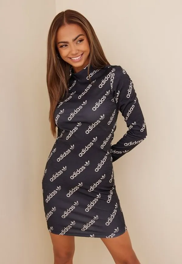 Adidas Originals Ls Dress Långärmade klänningar Black