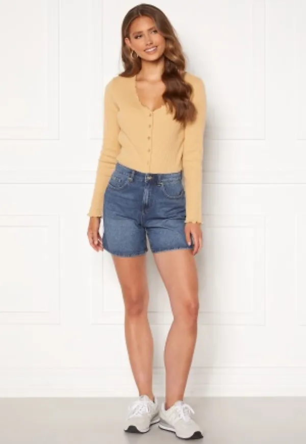ONLY Phine Life Shorts Medium Blue Denim S