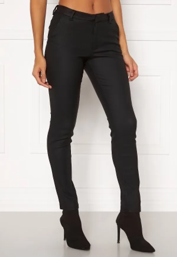 VERO MODA Leah MR Classic Coated Pant COLOR Black XL/32