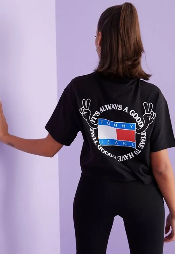 Tommy Jeans Tjw Ovrszd Crop Philosotees 3 Ss T-shirts