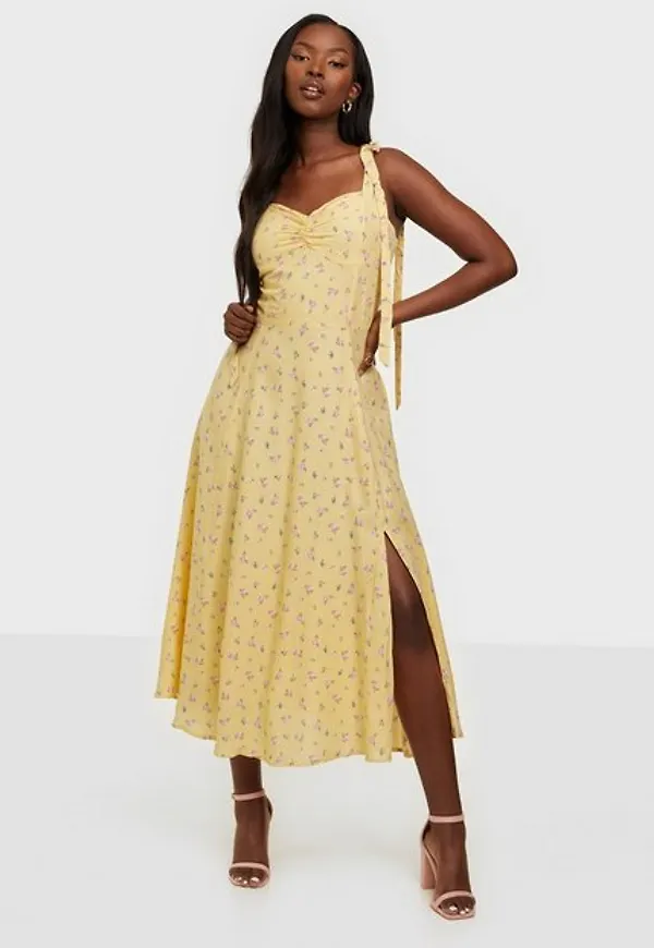 Bardot Midi Bow Tie Dress Loose fit dresses