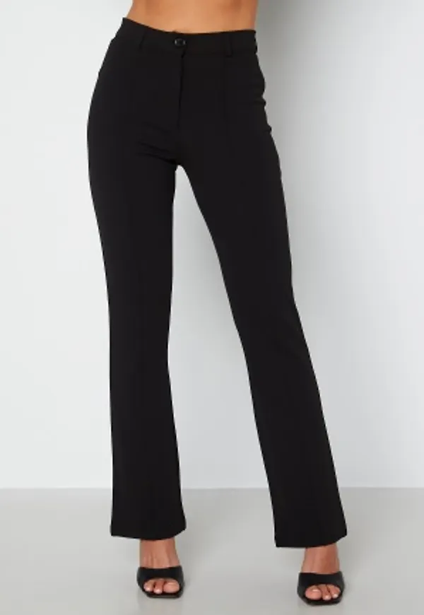 BUBBLEROOM Idarina soft flared suit trousers Black L