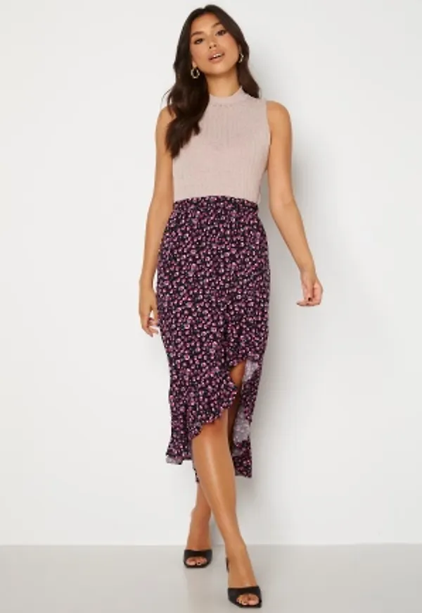 Trendyol Flonce Midi Skirt Pink 34