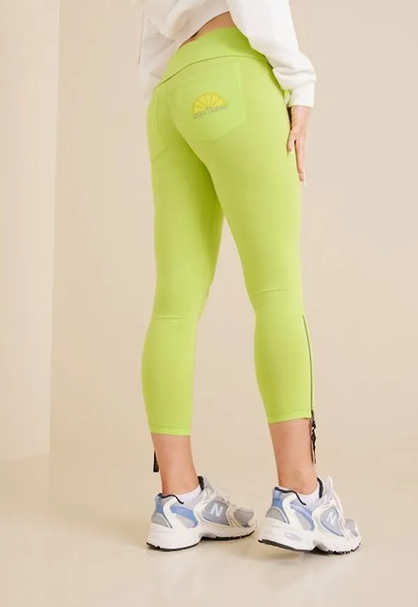 Acqua Limone Donna 3/4 Tights Co. Lycra Leggings Lime