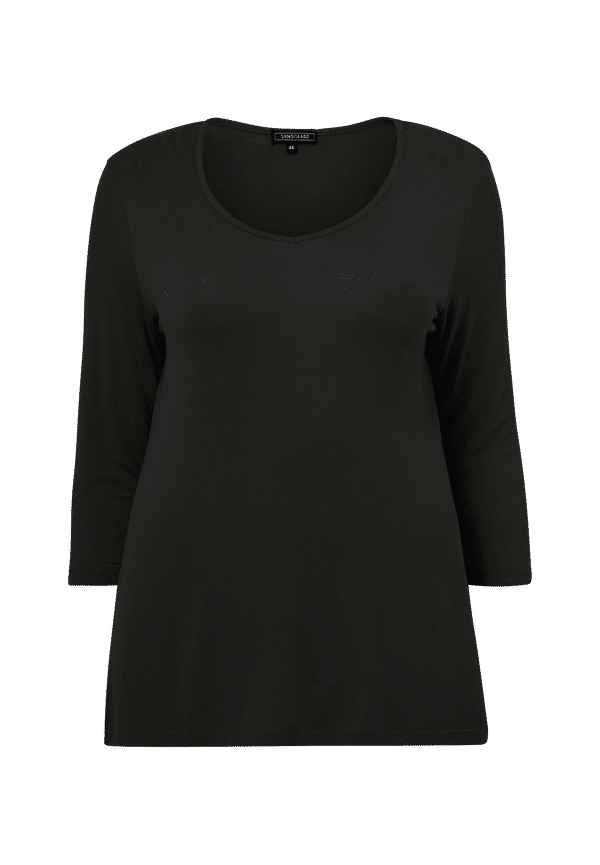Sandgaard - Topp Amsterdam T-Shirt 3/4 - Svart