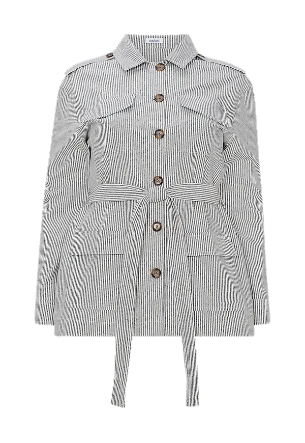 La Redoute - Randig safarijacka - Vit