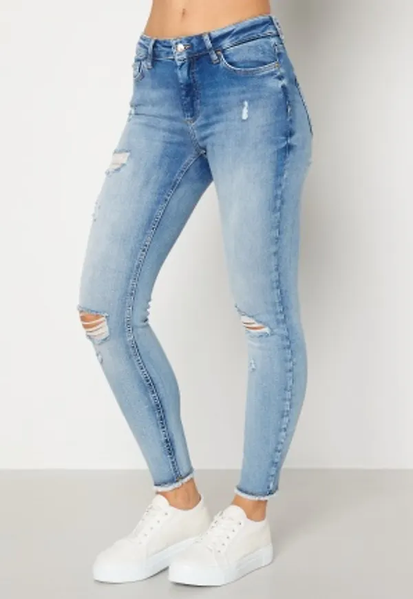 ONLY Blush Life Mid Jeans Light Blue Denim S/32