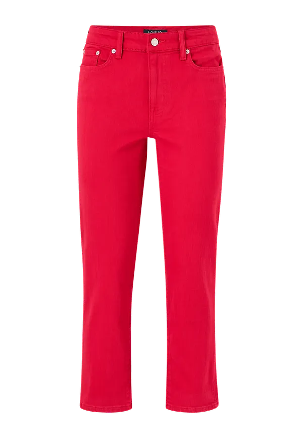 Lauren Ralph Lauren - Jeans Premier Straight - Röd
