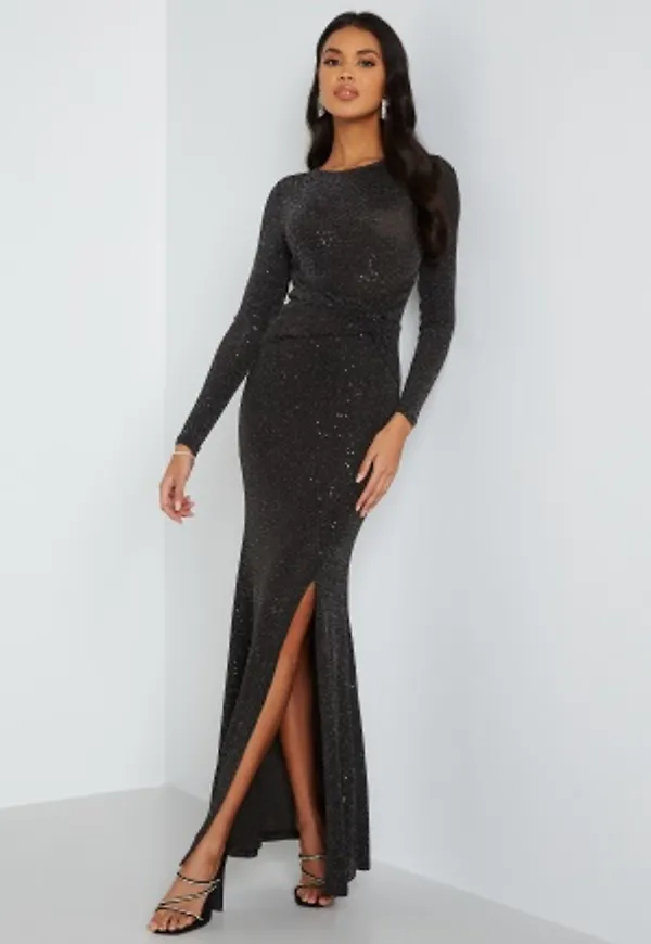 Bubbleroom Occasion Meniva Sparkling Gown Black S