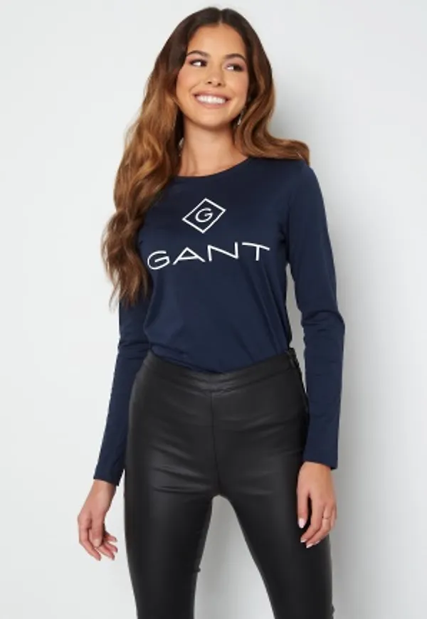 GANT Gant Lock Up LS T-shirt 433 Evening Blue M