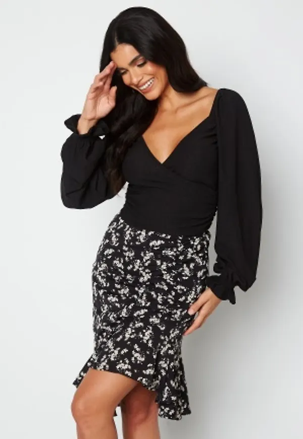 BUBBLEROOM Icelyn soft blouse Black S