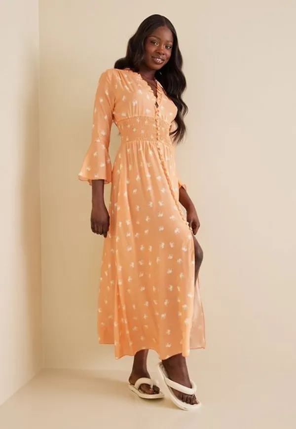 American Dreams Sally Long Dress Maxiklänningar Peach