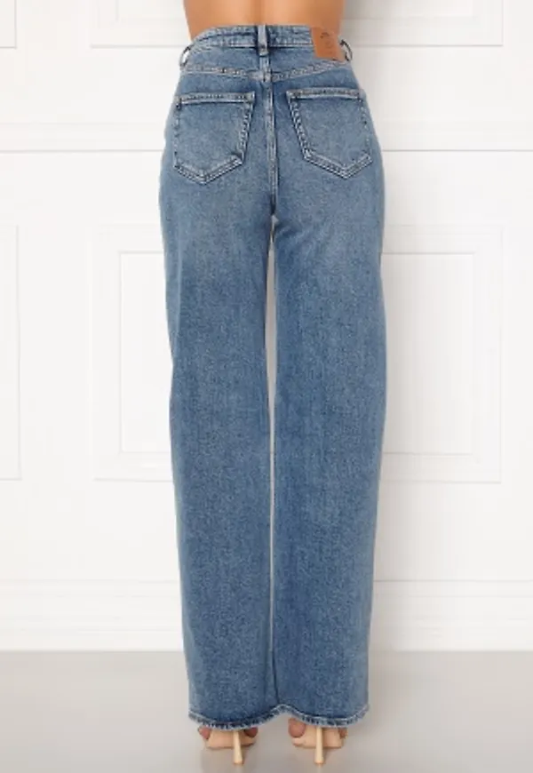 ONLY Juicy HW MB Wide Leg Jeans Medium Blue Denim 28/34
