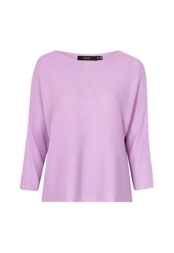 Vero Moda - Tröja vmNora 3/4 Boatneck Blouse - Lila