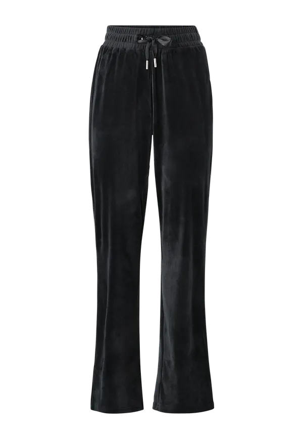 Only - Velourbyxor onlLaya Sweet Flared Velvet Pant - Svart