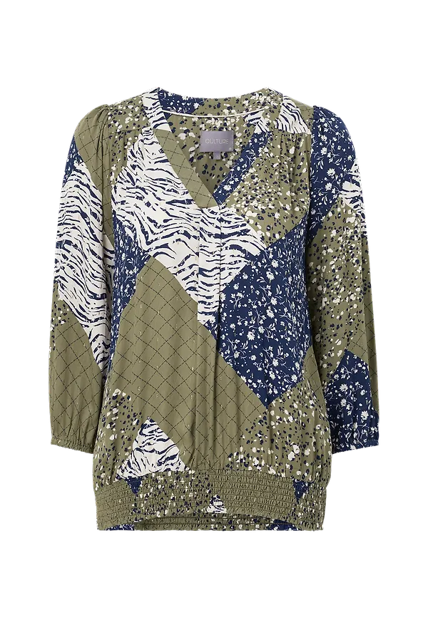 Culture - Blus cuMila Blouse - Grön