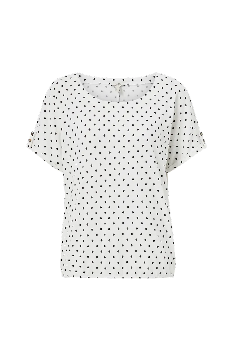 Esprit - Topp Co/Li Tee - Vit