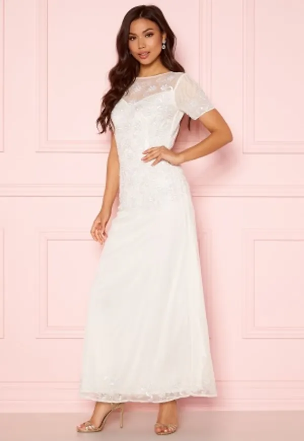 AngelEye Sequin Embellished Dress White XS (UK8)