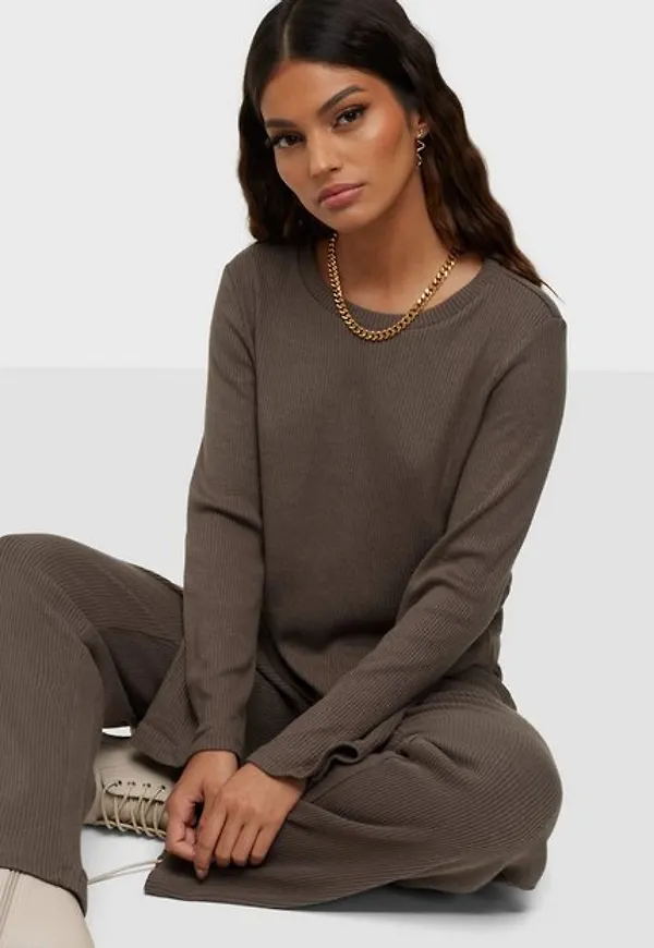 Jacqueline de Yong Jdyeskild L/S Wide Sleeve Top Jrs Stickade tröjor Falcon