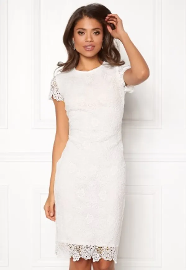 BUBBLEROOM Flora lace dress White 34