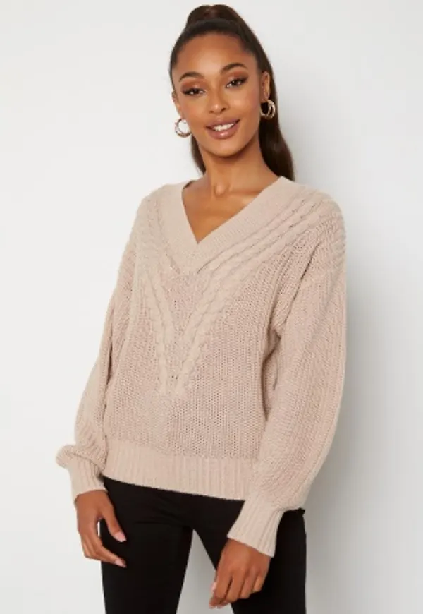 Object Collectors Item Birgitha L/S Knit Silver Gray S