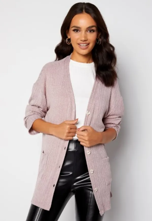 BUBBLEROOM Reese rib overshirt Beige S