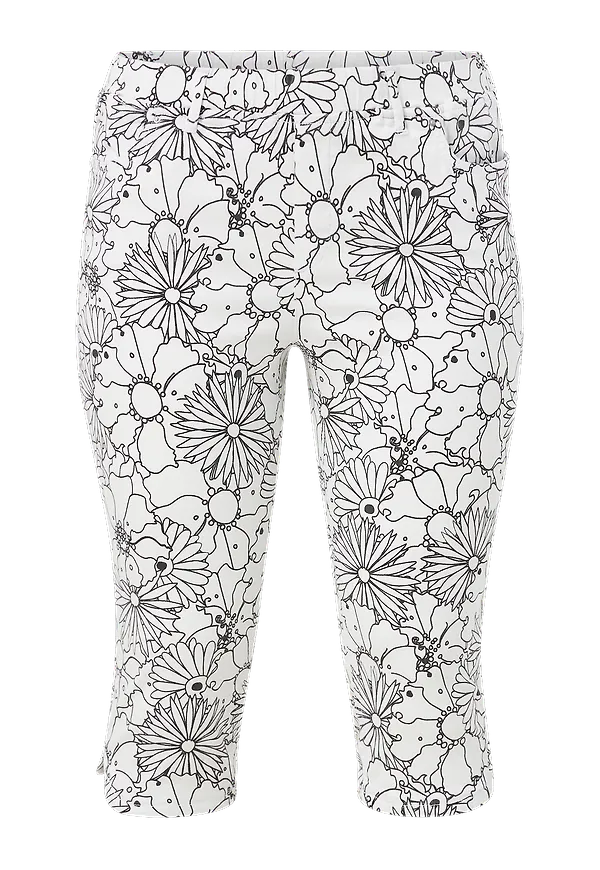 Ciso - Capribyxa Madelaine Slim Fit - Vit