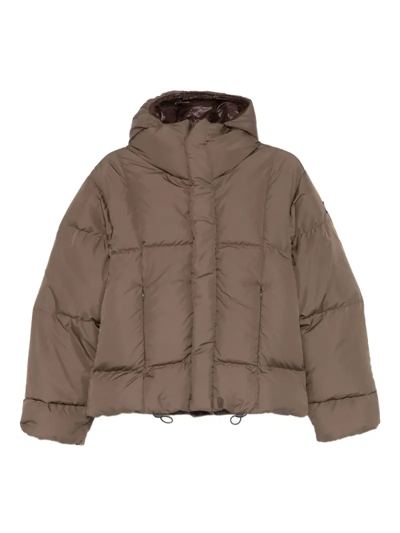 Bacon W Oaks Gda quiltad jacka med huva - Brun