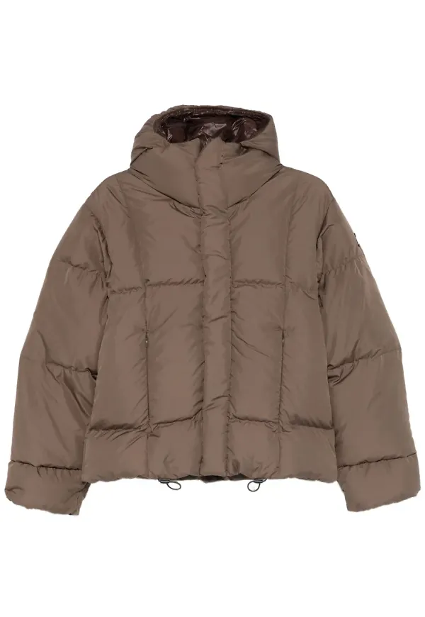 Bacon W Oaks Gda quiltad jacka med huva - Brun