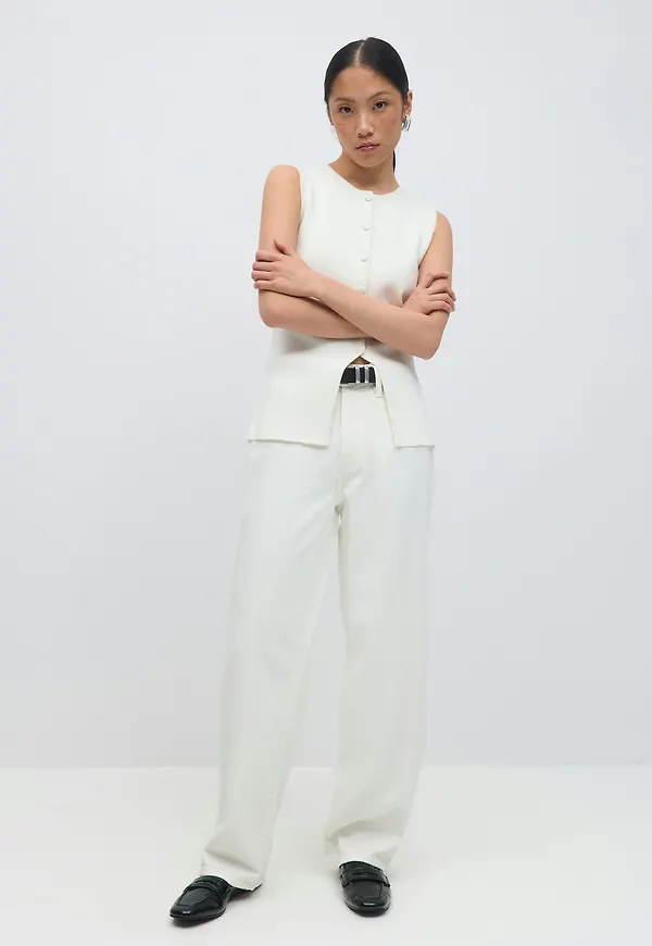 Gina Tricot - Baggy jeans - Baggy & loose jeans - Vit - 32 - Dam