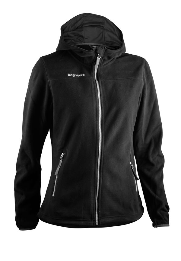 Bagheera Fleece Hood Jacket Women, Funktionsjackor i storlek XXXL och färg Svart