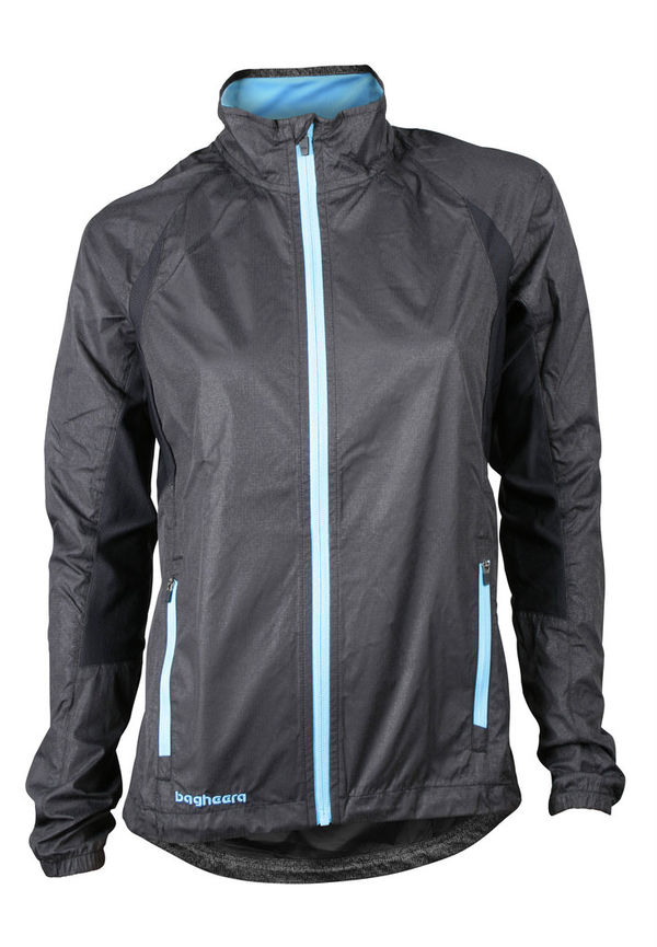 Bagheera Hp Jacket Women Black/light Blue, Träningsjackor i storlek S och färg Svart
