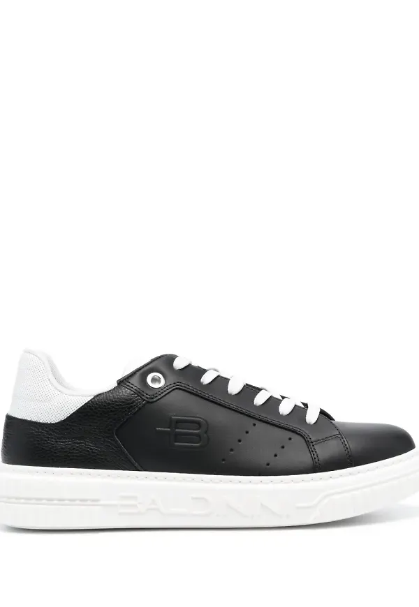 Baldinini låga tvåfärgade sneakers - Svart