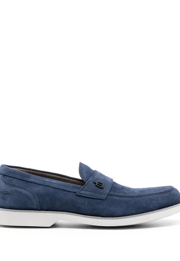Baldinini loafers med logotypplakett - Blå